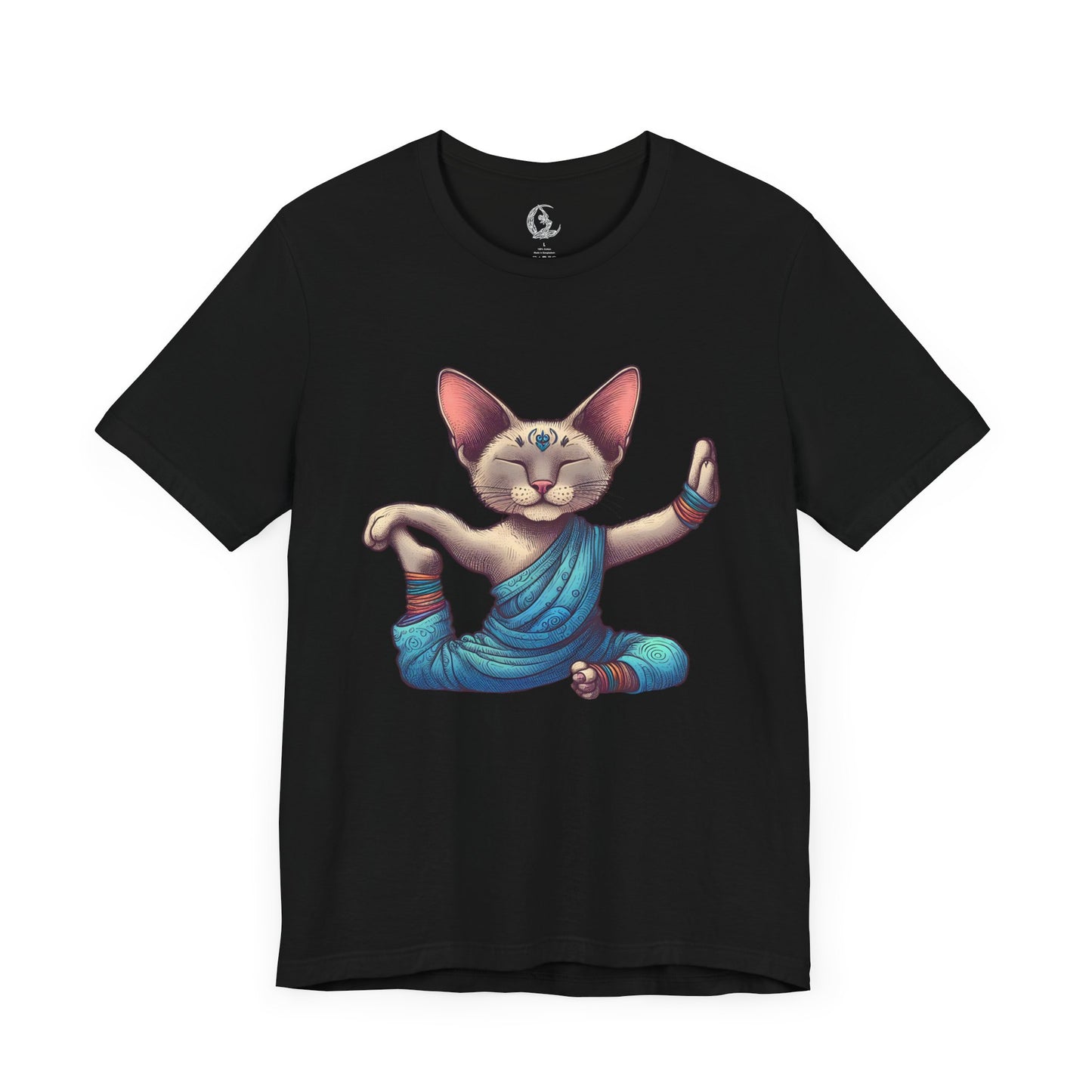 Zen Yoga Cat Sleeve Tee