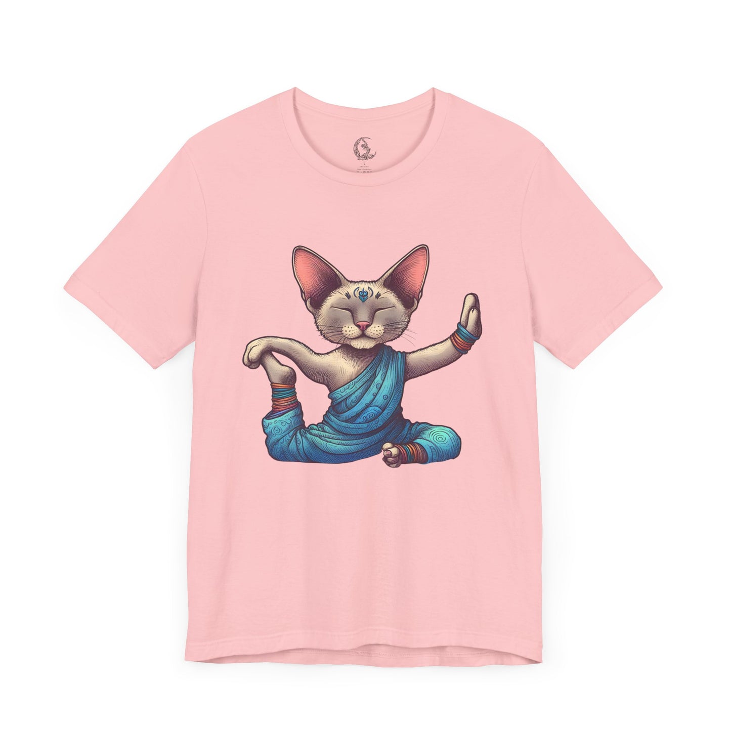 Zen Yoga Cat Sleeve Tee