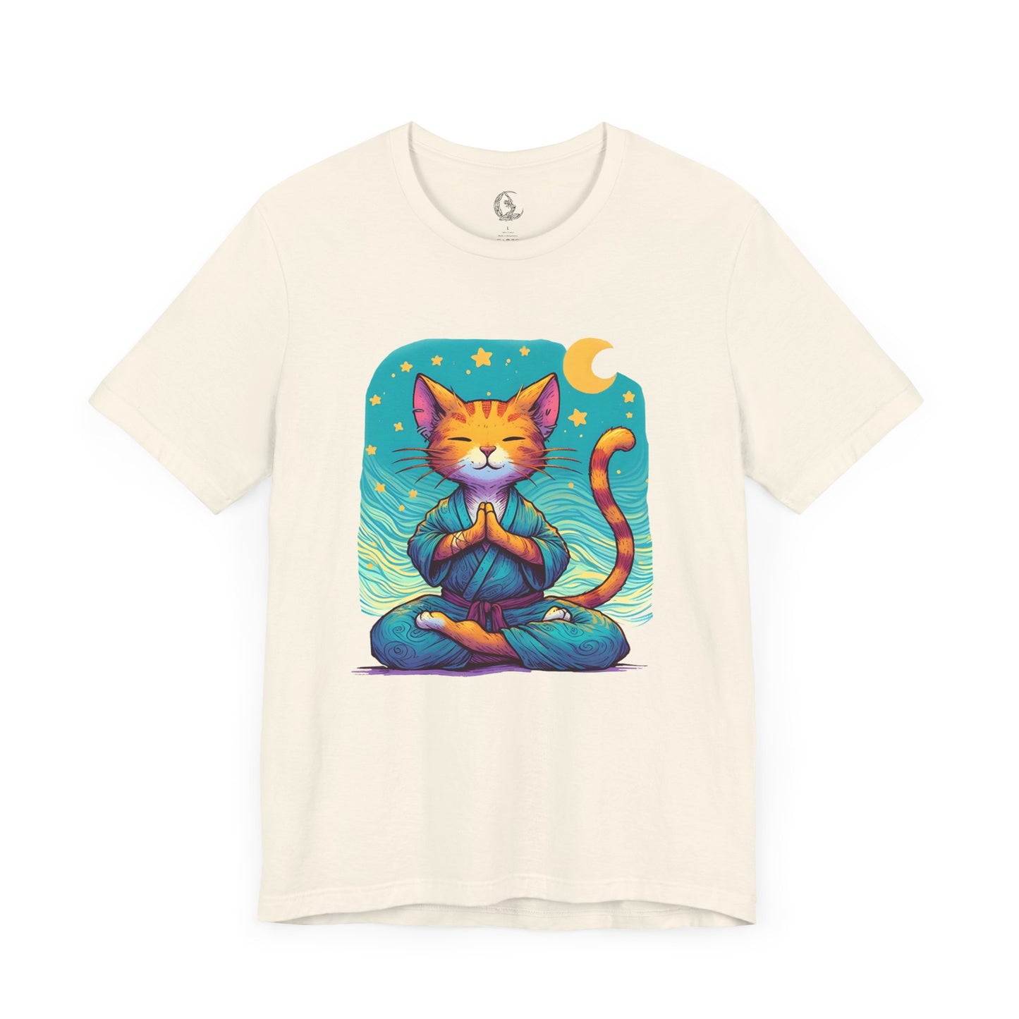 Cute Cat Meditation Tee