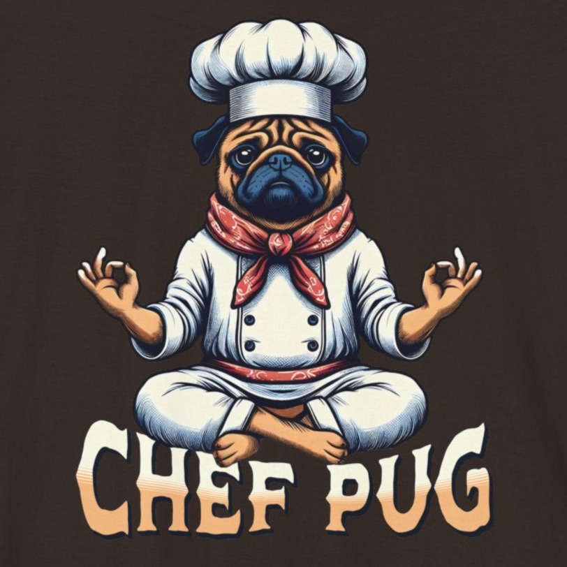 Chef Pug Tee – Yogic Forest