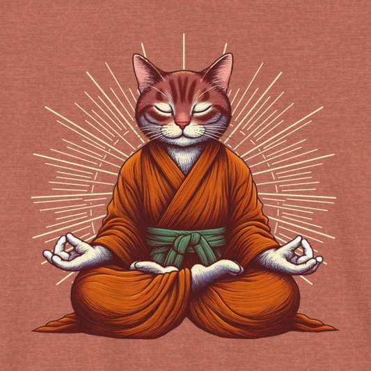 Zen Cat Sleeve Tee